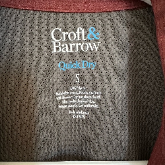 Men’s Croft & Barrow quick dry shirt - Picture 2 of 2